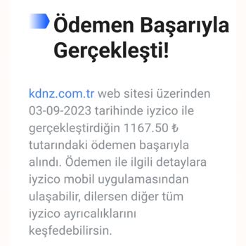 KDNZ Store Sipariş Oluşturulmaması Fakat Ücretin Alınması.