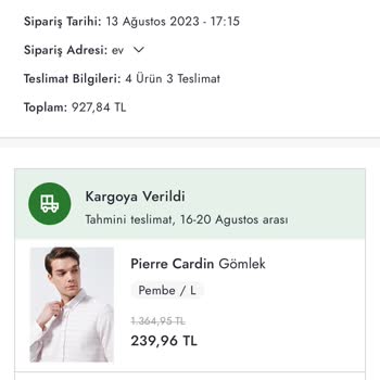 Boyner Ürün Göndermedi İade De Etmedi