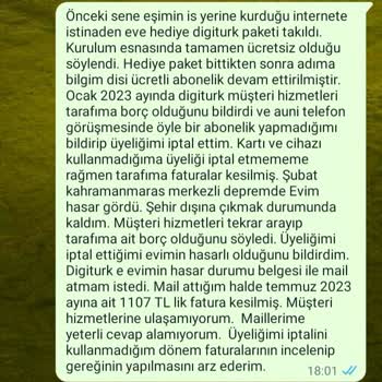 Digiturk Haksız Yasal Süreç Başlatmasından Şikayetçiyim