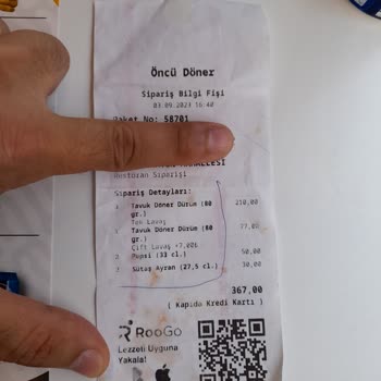 Osmaniye Öncü Döner, Eksik Sipariş