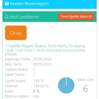 Pendik Belediyesi Tenis Kortu Seansımıza 'tesisin Kapalı Olması' Sebebiyle Alınmadık