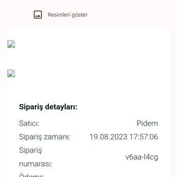 Pidem Yemek Sepeti Şikayeti