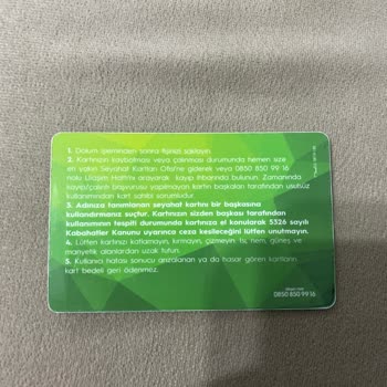 BURULAŞ Burulas Kart Seri Numarası