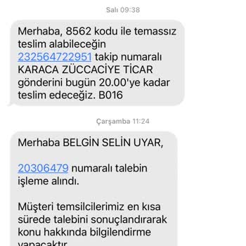 Sendeo Hiçbir Şekilde Teslim Edilemeyen Ürün