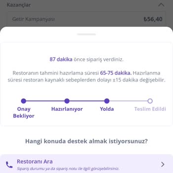 GetirYemek'den Yemek Söyle Aç Kal!