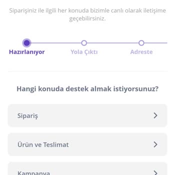Getir Su Müşteri Temsilcisine Bağlanamıyorum, Sipariş İptali