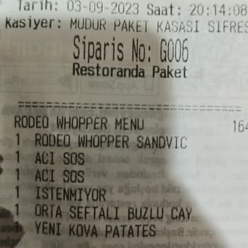Burger King İşe Yaramayan Destek Ve Yanlış Ürün