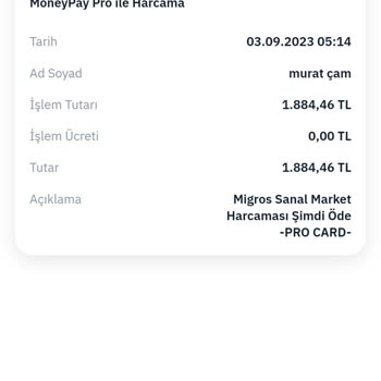 Migros Sanal Market Siparişi