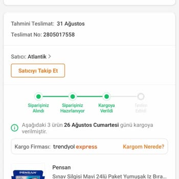 Trendyol Atlantik Alışveriş Sıkıntısı