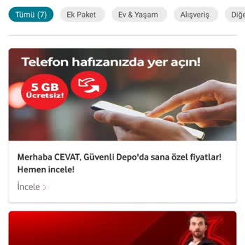 Vodafone Uygulamanın Sunduğu Tarife Hakkında Mağdurum