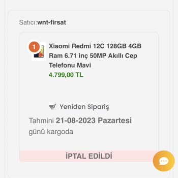 Xiaomi Ürün Teslim Edilmemesi Para İadesi Yapılmaması