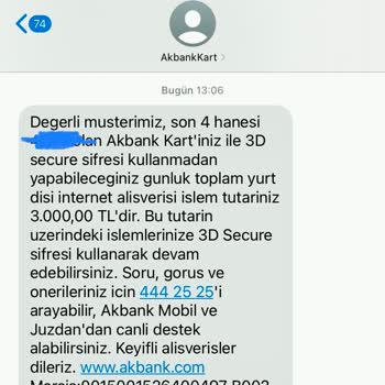 Kredim Akbank Önce Paramıza Sahip Çıkın.