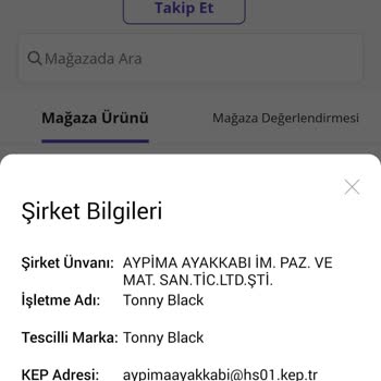 Tonny Black Çocuk Gönderilmeyen Ürünüm