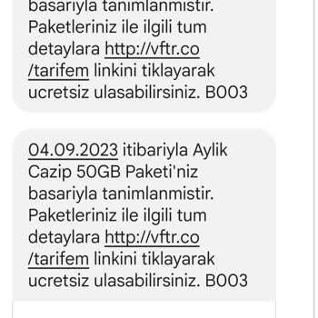 Vodafone 2 Kere Paket Satma