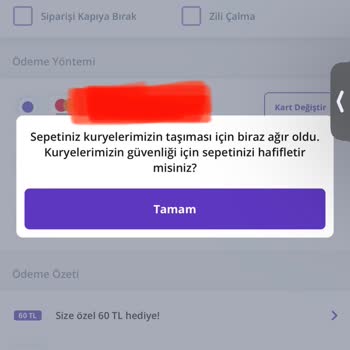 Getir Kampanyalı Sipariş Verememe Sorunu