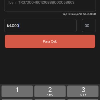 Payfix Den Kendi Hesabıma Para Çekemiyorum