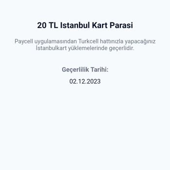 Paycell Kupon İstanbul Kart