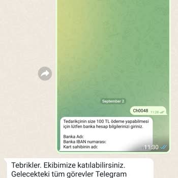 Görev Yap Para Kazan Bilgilerimin WhatsApp Tarafından Paylaşılması
