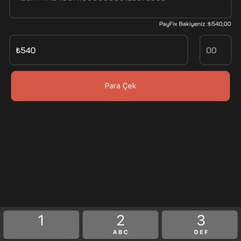 Payfix Hesaba Para Çekme Sorunu