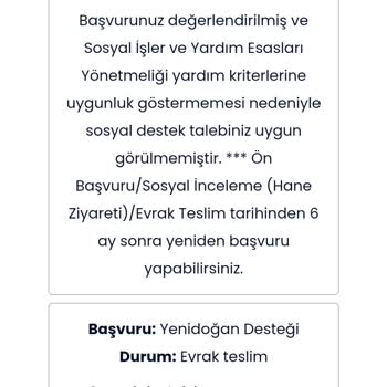 İBB - İstanbul Büyükşehir Belediyesi Yeni Doğan Destek Sorunu!