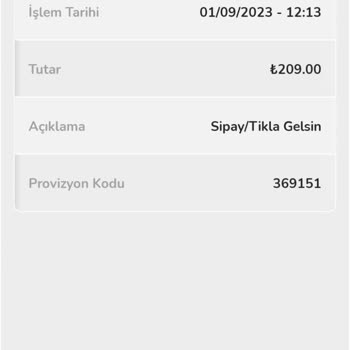 Tıkla Gelsin Ücret İade Problemi