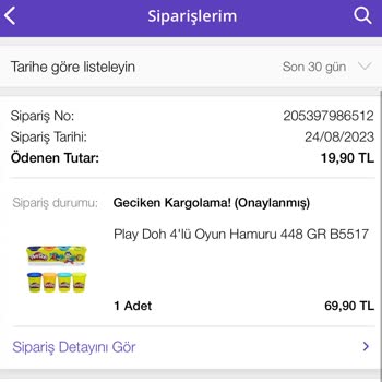 N11 Kargoya Verilemeyen Ürün