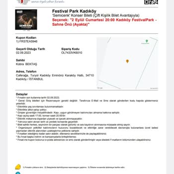 Firsat.Me Semicenk Kadıköy Festival Park İçeri Girememe Sorunu