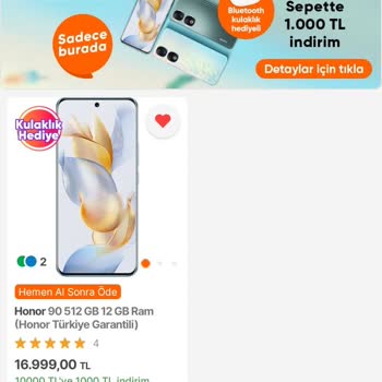 Hepsiburada Honor 90 Yanında Olan Hediye Ürünü Vermedi!