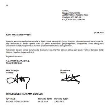 PeP Bonus Gold Kredi Kartımdan Bilgim Dışında Para Çekildi