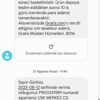 Gratis'in Online Alışveriş Ve Müşteri Temsilcisi Sorunu