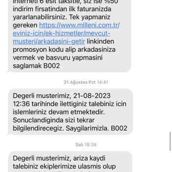 Millenicom İnternet Hizmeti Alamıyorum