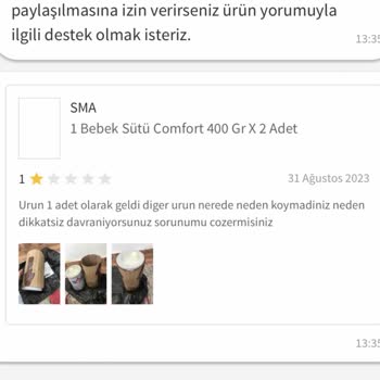 Trendyol Eksik Ürün Geldi