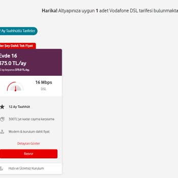 Vodafone Net 16 MB Verebileceğini Söylerken 100 MB Kullanıyorum