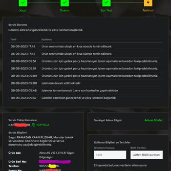 Monster Garanti Ve Teknik Servisinin Hiçbir İşe Yaramaması