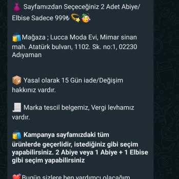 Lucca Moda Evi Eşim Instagram'dan Aldığı Abiye Siparişiyle İlgili Sorun Yaşıyor