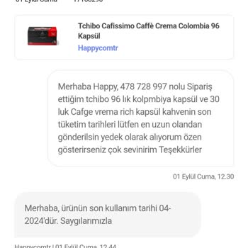 Happy.com.tr Son Tüketim Tarihi Sorunu