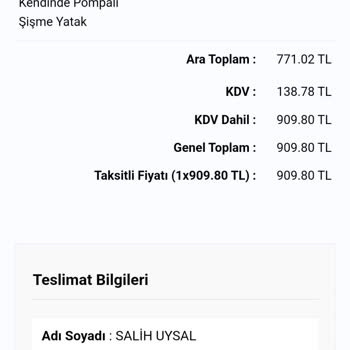 Sole Shopping Ücret İadesi İçin