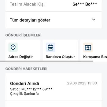 Şanlıurfa Trendyol Ekspres Şubesi Sorumsuzluğu