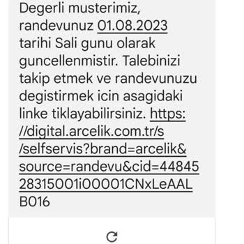 Arçelik Yetkili Servis Problemi
