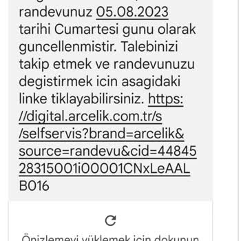Arçelik Yetkili Servis Problemi