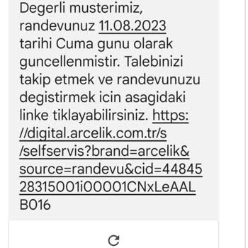 Arçelik Yetkili Servis Problemi