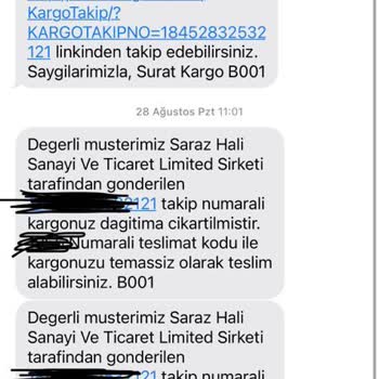 Sürat Kargo Dağıtıma Çıkarmadığı Ürünü İade Etti