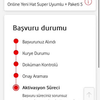 Vodafone Yeni Hat Başvurum "aktivasyon Sürecinde" Takılıp Kaldı