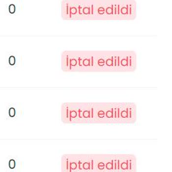 Dcuye.com Siparişin Hep İptal Edilmesi