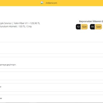 Millenicom 13 Gündür Başvurum Sonuçlanmıyor