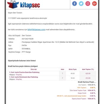Kitap Seç Tedarik Ve Kargo