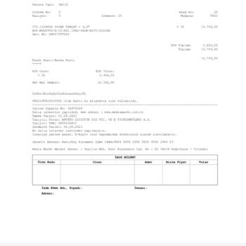 Media Markt Ürün İptali