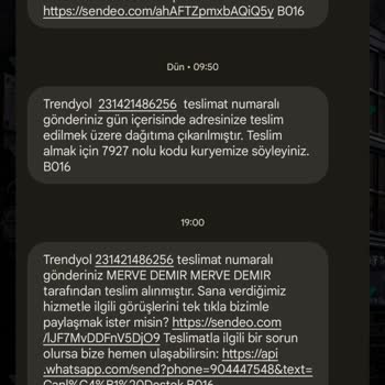 Trendyol Ve Sendeo Kuryesi T. C. İle Almadığım Ürünü Aldı Diyor