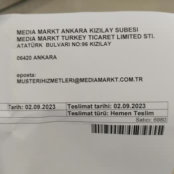 Vivo Y35 Telefonu İade Etmek İstiyorum
