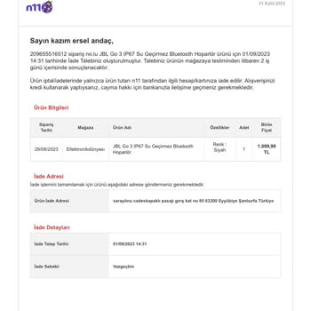 N11 Orijinal Olmayan Ürünü Orijinal Gibi Satılması